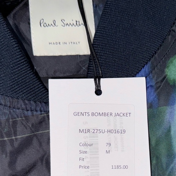 Paul Smith “Map” Print Bomber Jacket - Picture 3 of 3